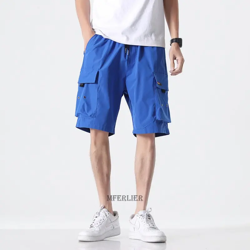 

summer men cargo shorts pockets skate shorts Breathable plus size 6XL 8XL casual out door thin Parkour shorts loose