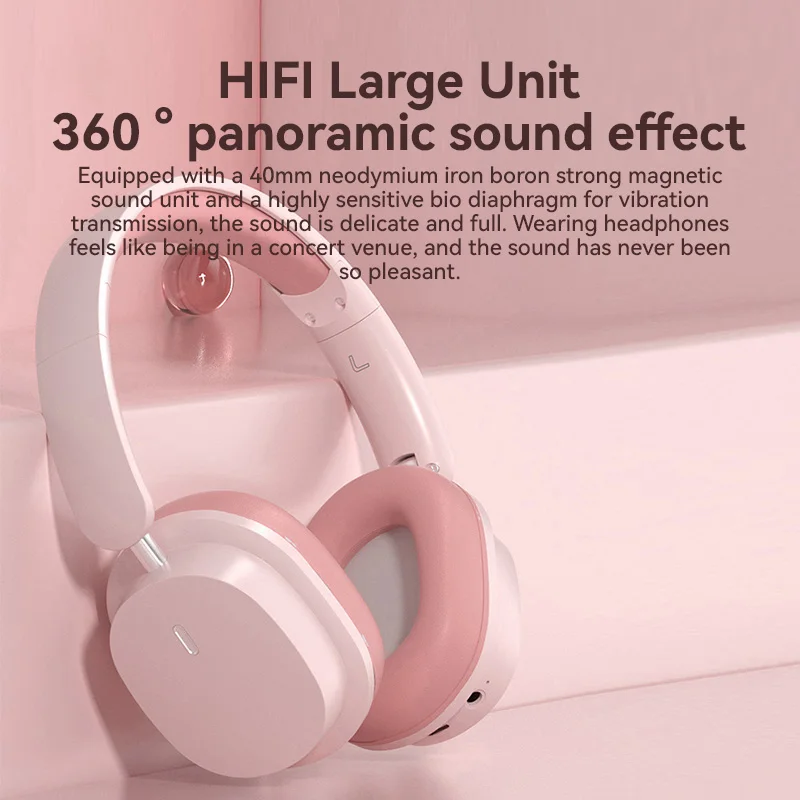 2026 New Foldable Headset Wireless Bluetooth Earbuds Head Mounted Noise Cancelling Earphones Sports With Mic Music Headphones_voghion.com