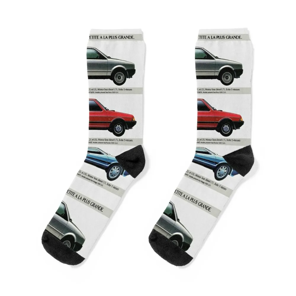 

SEAT RANGE 1990s IBIZA - RONDA - MALAGA Socks Hiking boots retro custom sports compression Woman Socks Men's