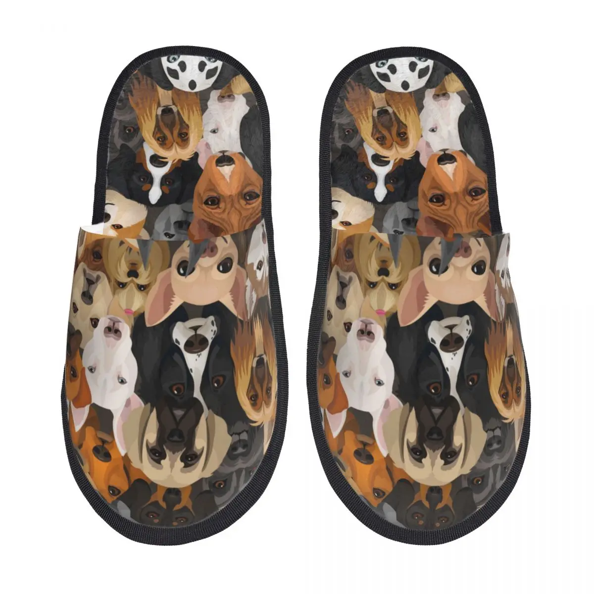 

Тапочки для спальни, для собак разных пород, теплые пушистые зимние шлепанцы