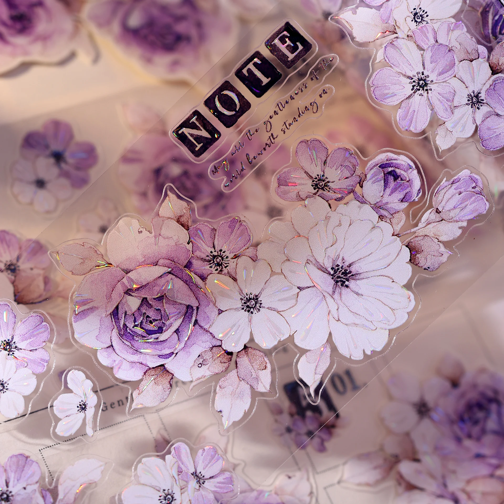 55mm*6m 빈티지 꽃 창 풍경 PET 테이프 창의적인 DIY 저널 재료 콜라주 스크랩북 문구류