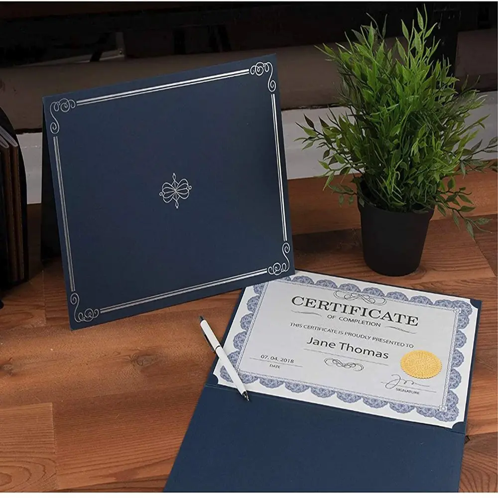 CHGCRAFT 100Pz Sigilli di Certificato in Foglio D'Oro Modello Adesivi in Rilievo Foglio D'Oro Sigilli di Certificato in Rilievo in Foglio D'Oro per Busta Lettera Di Invito Sconto Gradi