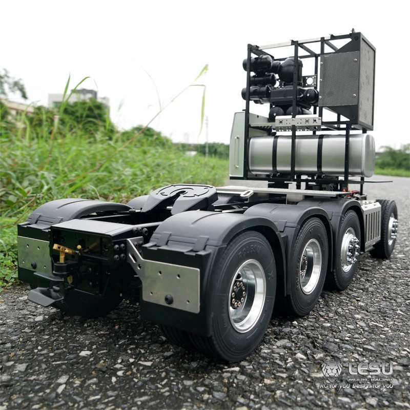 LESU 3363 Metal Chassis 1/14 RC Tamiyay 56352 8*8 Tractor Truck Servo Motor Outdoor Toys TH15089 2