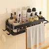 Living shelving sucker type toilet toilet washroom washing station wall hanging wall kitchen bathroom storage free from punching 2