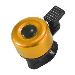 Aluminum Alloy Bicycle Bell - MTB Safety Sound Alarm for Handlebars, Cycling Warning for Children (Yellow)