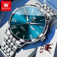 OLEVS 3633 Business Men's Watch Classic Fashion Simple Dual Calendar Scale Roman Original Watch Luxury Brand Men's Quartz Watch