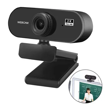 Micro webcam 2K per computer Mini webcam 2K per PC portatili Streaming live FHD 1080P Web Camera per riunioni di lavoro con microfono