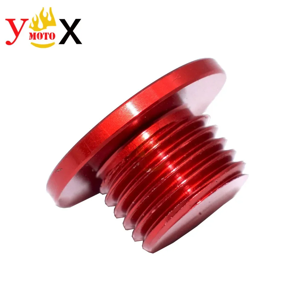 XR 650R 00-07 Motorcycle Side Stator Engine Plug Timing Cover Hole Screw Cap Decal Red For Honda XR650R 2000-2007
