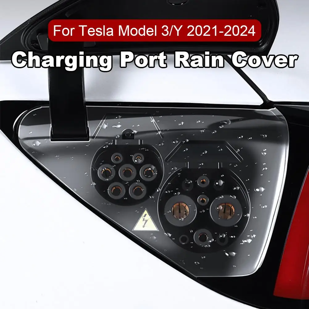 Charger Port Cover Outdoor Rainproof Protection Dustproof Covers Rain Cover Accessories For Tesla For Model Y