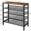 5-Tier Shoe Storage Unit Flat & Slant Adjustable Shoe Organizer Shelf for 16 Pairs, Durable and Stable, Shoes Cabinets 3