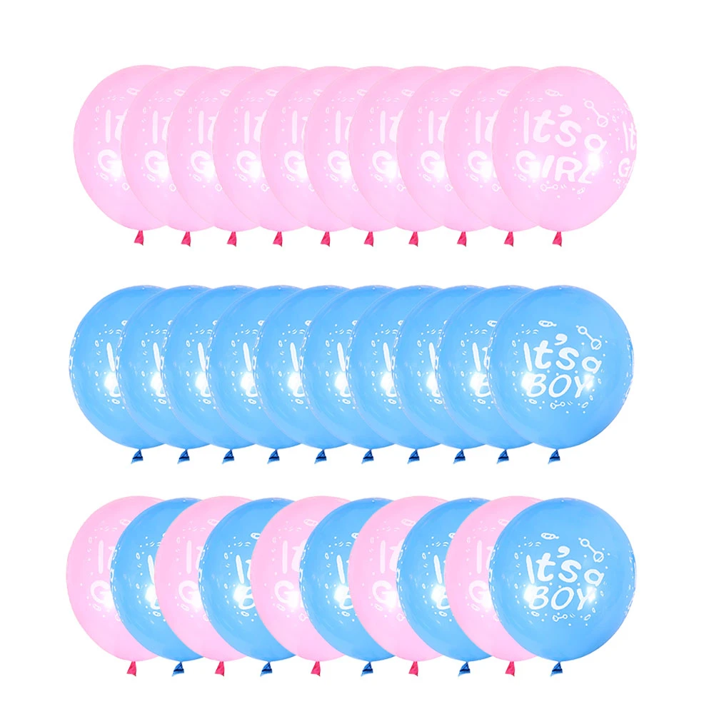 10 Stück 12 Zoll Junge Blau Mädchen Rosa Latex Ballons Baby Geschlecht Geheimnis Ballon Baby Dusche Geschlecht offenbaren Geburtstag Party Dekoration – Detail 1