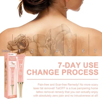 7 Days Permanent Tattoo Removal Cream Moisturize Skin Tattoos Remover Gel No Pain Removal Maximum Strength Body Tattoo Cleaning