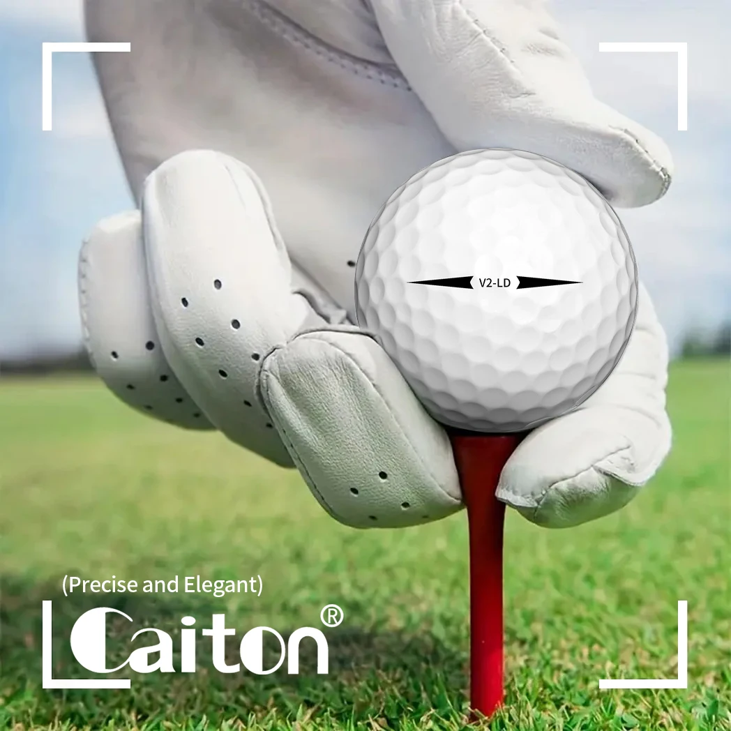 Caiton 50pcs 2-Layer Golf Balls - 332 Dimple, Max Distance, Spin Control, Durable, Precision - For Golf Training & Play 5