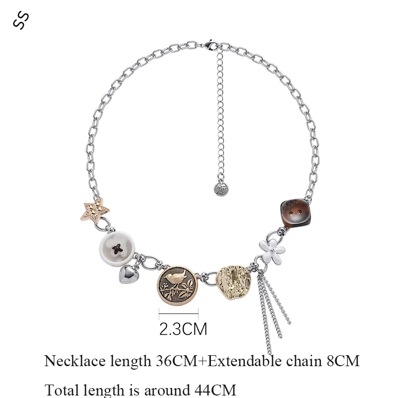 Vintage Bear Element Necklace Girl Fashion Charm Choker Alloy Metal Chain Different Options Garment Ornament Accessories