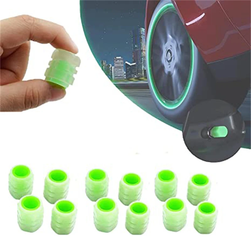 25 Tappi Valvola Pneumatici Fluorescenti A Forma Di Teschio - Universali Per Auto Moto Bici - Foto 8