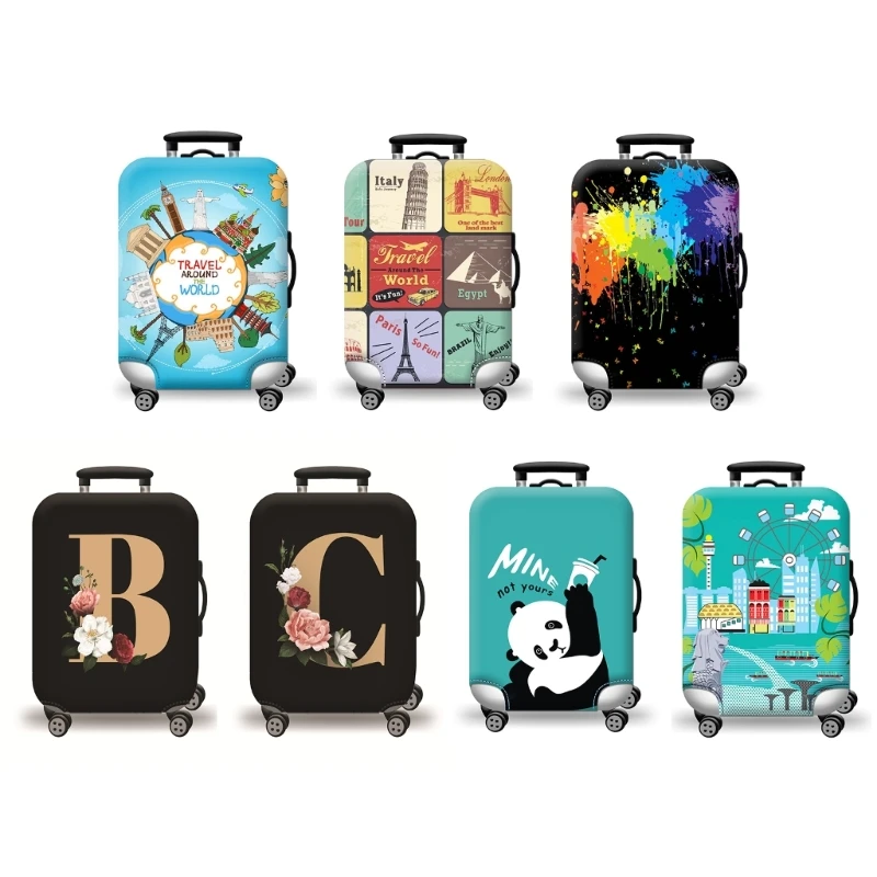 Travel Bag Protector Cover Accessory Bag Elastic Bag Luggage Cover 26  English Letter Printed for 18-28 Inch Suitcase Dust Cover - AliExpress