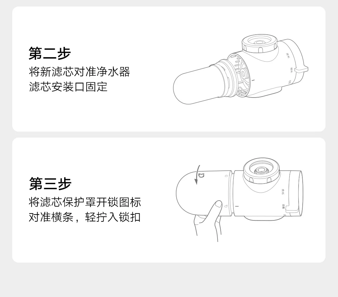 Mijia Replacement Filters2 Faucet Percolator Activated Carbon Filteration Rust Bacteria Removal
