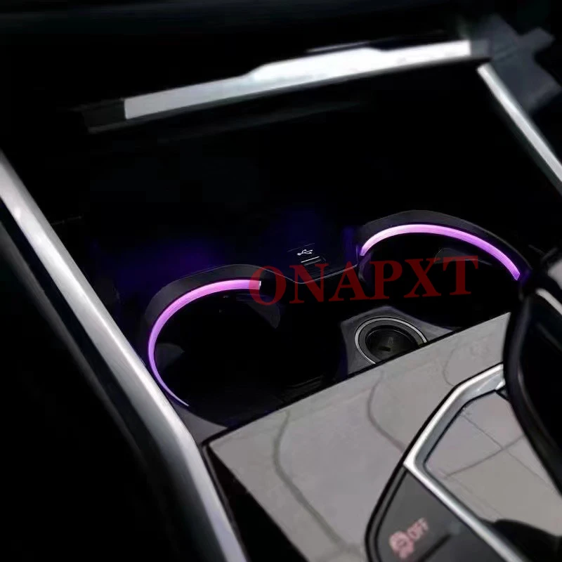 

Decorative Ambient Light LED Car Interior 11 Colors Cup Holder lamp For BMW G20 G22 G80 G82 G42 M2 M3 M4 I3 I4 New 2/3/4 Series