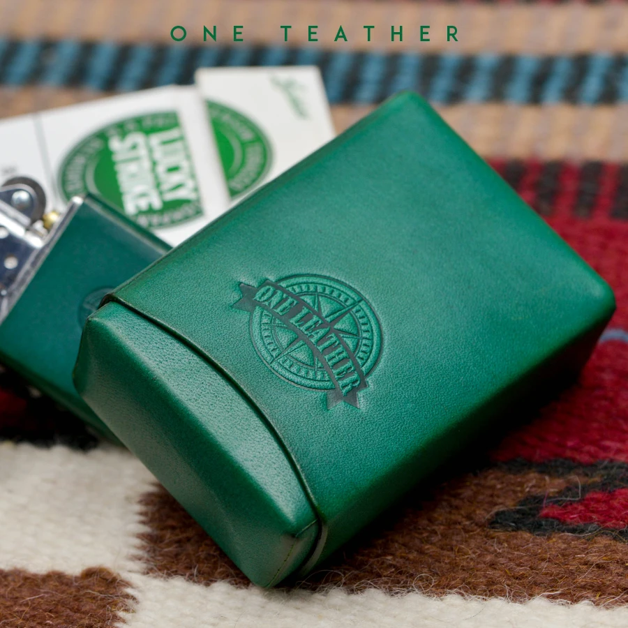 one leather Genuine Leather Cigarette Case Cover Men Gift Cigaret Box