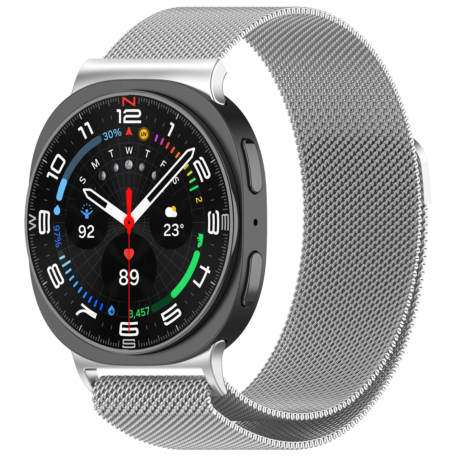 Milanese Loop für Samsung Galaxy Watch 8/8, klassisches Armband, Magnetarmband, Correa für Galaxy Watch 8 44 mm, 40 mm/8 Ultra 47 mm Band – Detail 32