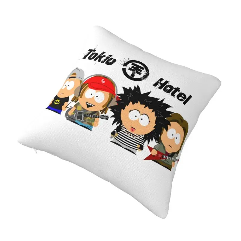 Custom Cartoon Tokio Hotel Rock Band Modern Throw Pillow Covers Cushion Cover 2