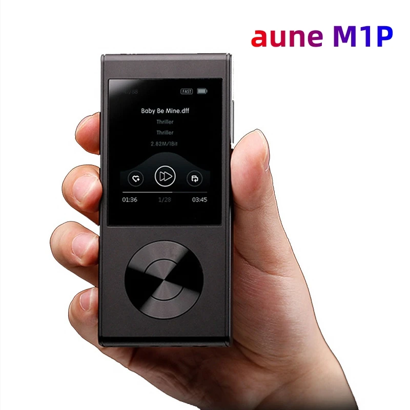 

AUNE M1P HiFi Bluetooth MP3 Player High Quality 32Bit 768kHz DSD512 Balanced FPGA Hi Res 2.4 "Audio Player DAC/AMP With SD Card