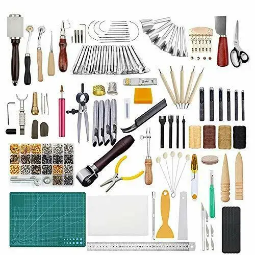 

Leather Craft Package Hand-sewn Set Leather Craft Tools 336pcs Leather Craft Tool Set