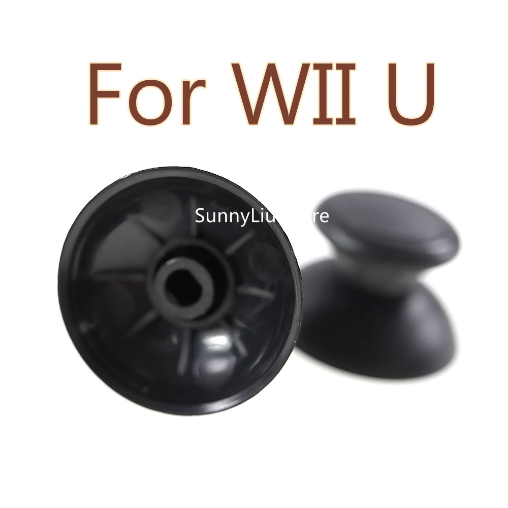 100 Pz Nero Bianco 3D Joystick Analogico Thumb Stick Grip Cap Controller Cover Di Riparazione Rocker Per Nintend Wii U Pro Wiiu Pad Gamepad