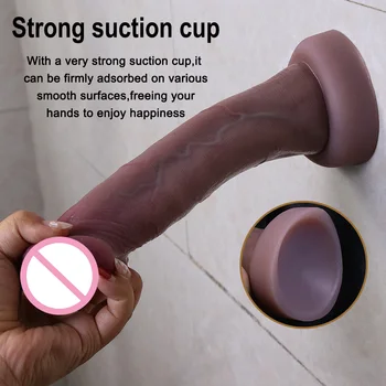 Realistic Dildo for Women Big Glans Penis Für Frauen Anal Sex Spielzeug Für Erwachsene Silikon Anus Saugnapf G-punkt Stimulieren 4