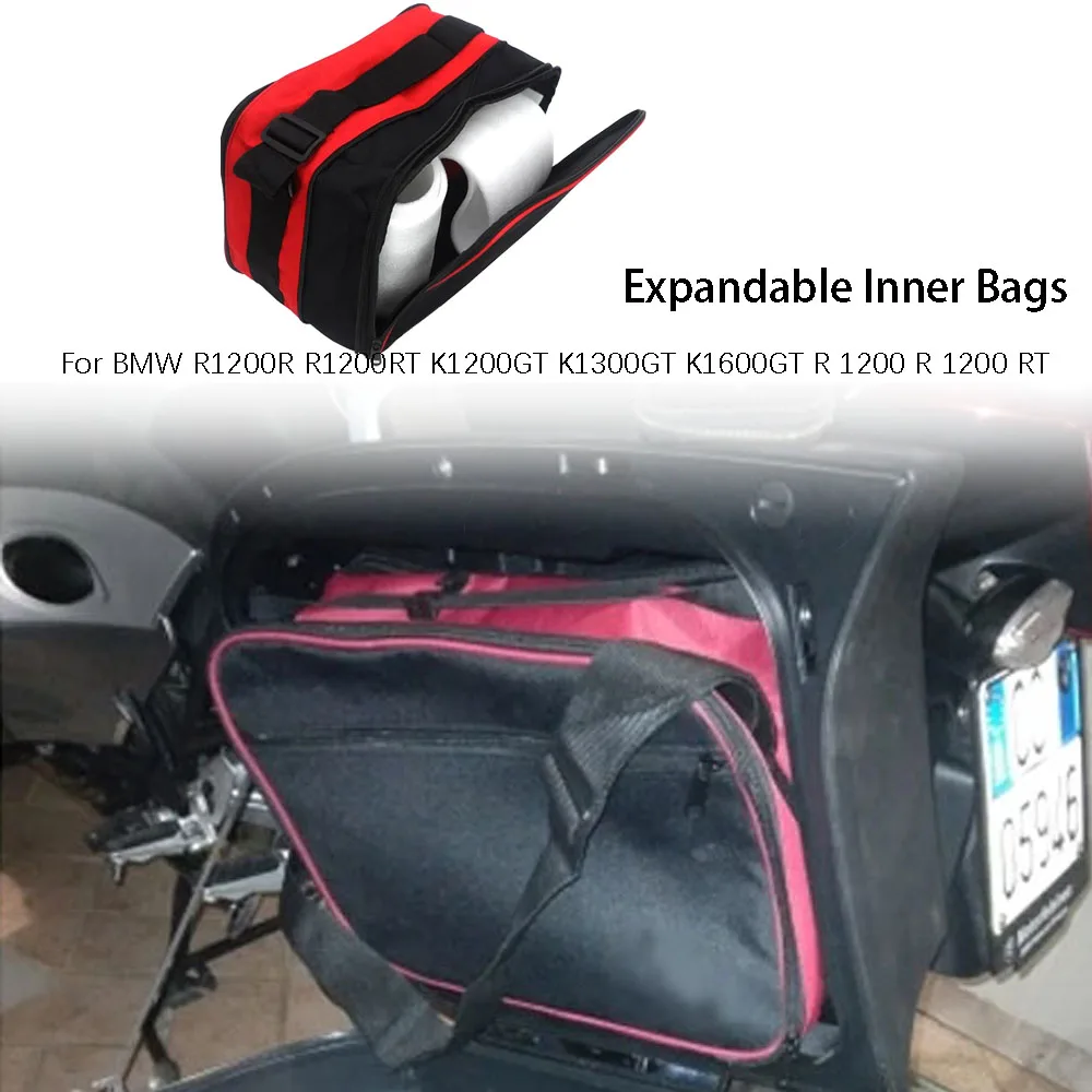 

Motorcycle Luggage Bag Black Expandable Inner Bags Pannier Liner For BMW R1200R R1200RT K1200GT K1300GT K1600GT R 1200 R 1200 RT