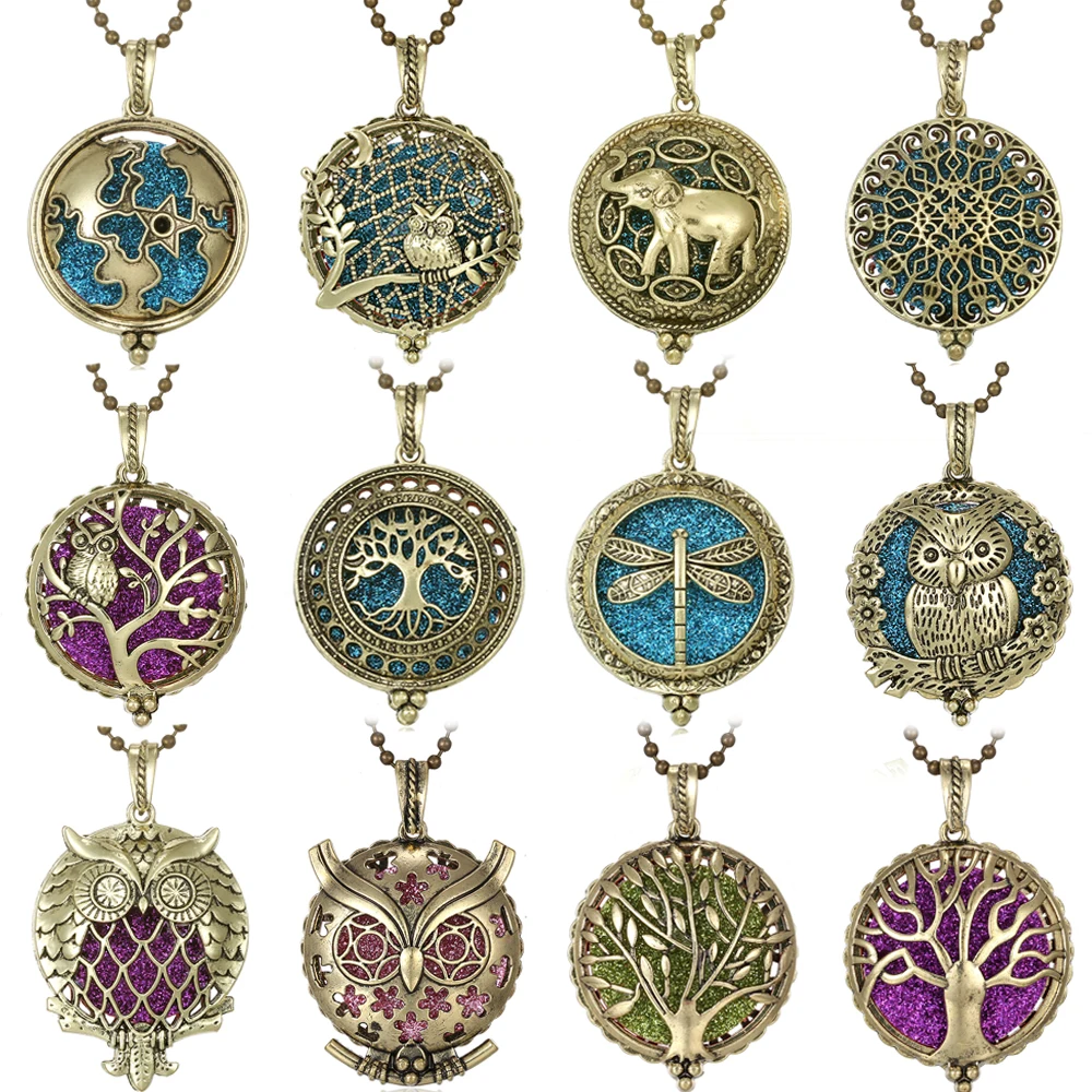 Aroma Jewelry Aromatherapy Necklace Diffuser Pendant Locket DIY