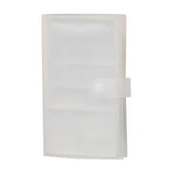 Deluxe Transparent Card Holder & Photo Album - Star Design, Holds Up to 240 Cards (120 Slot)