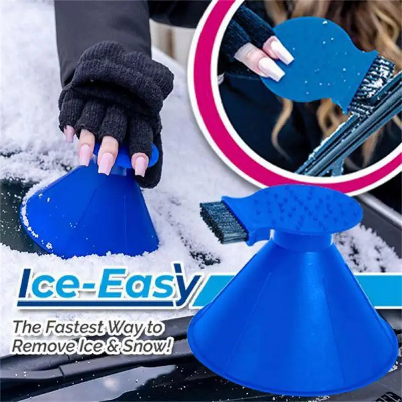 Auto Ice Scrape Funnel Car Window Glass Cleaning Tool Windshield Snow Remove Shovel Cleaning Brush home Windows Glass Clean Tool