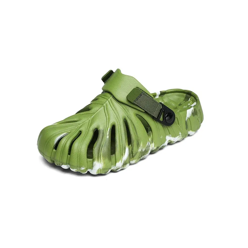 Lightweight Slippers New Fashion Summer Monstera Deliciosa Unisex Beach Slide Slip On Breathable Outdoor Sandals