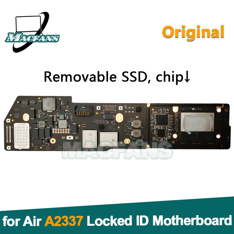 Original A2337 Locked ID Motherboard for MacBook Air Power Chip SSD Disassembly A2337 Faulty Logic board Repair 820-02016-A 2020