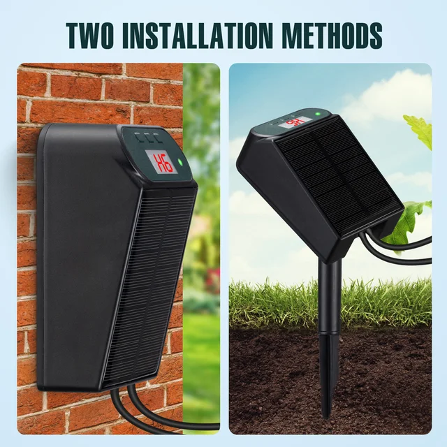 Smart Automatic Watering Device Solar Watering Wireless Control Garden Timed Irrigation Micro-spraying Kit 4