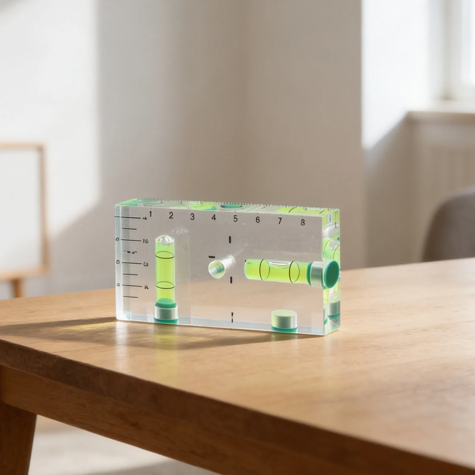 자석식 포켓 버블 레벨 90도 및 180도 측정 도구 (투명 녹색 버블 포함, 프로..