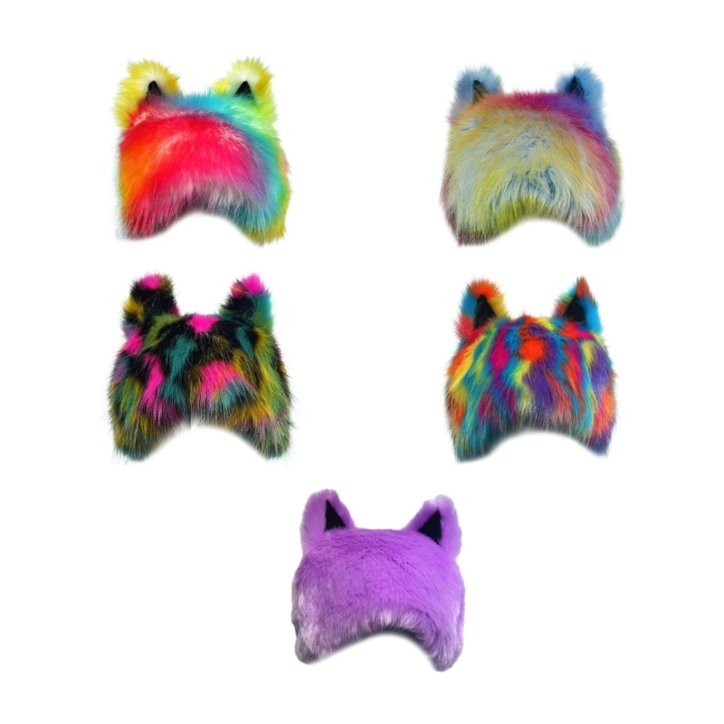 

Adult Winter Ear Hat Plush Beanie Thicken Ear Soft Hat Casual Wear