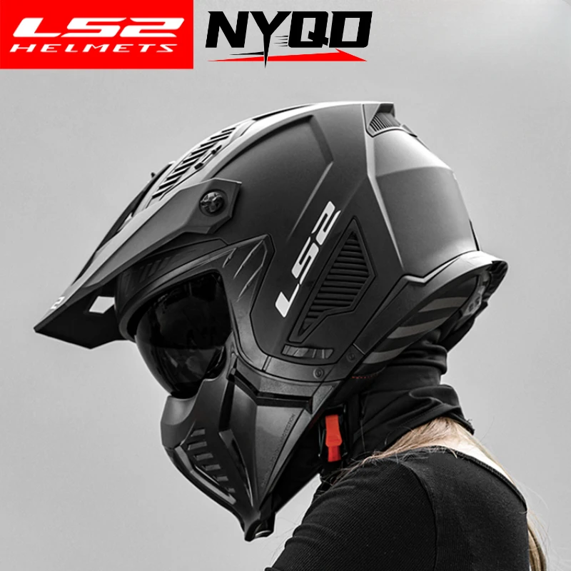 

Original for All Seasons LS2 Motocross Helmet LS2 PIONEER EVO Motorcycle Helmets Off Road Capacetes Para Moto Capacete Cross