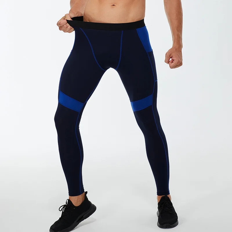 Men's Thermal Trousers with Pocket Breathable Underpants Fitness Leggings Marathon Tights Jogging Sweatpants Male Running Pants