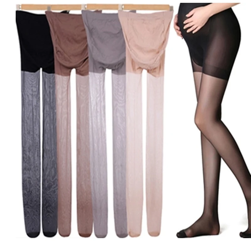 Maternity Pantyhose Pregnancy Tights Over the Belly Solid Breathable Maternity Tights Stocking