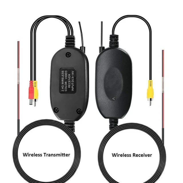 2.4GHZ Wireless Video Transmitter Receiver for Car DVD Monitor WIFI Reverse Rear Backup View Camera car electronics accessories 3