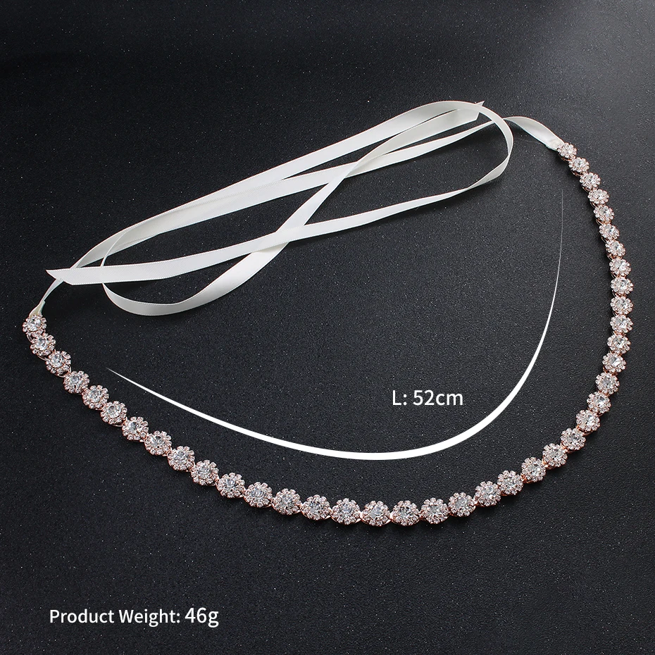 Rhinestone Belts for Women Wedding Accessories Crystal Fashion Prom Dress Belt Strass Bride Sash Bridesmaid Gift bridal waistband bridal dress decoration