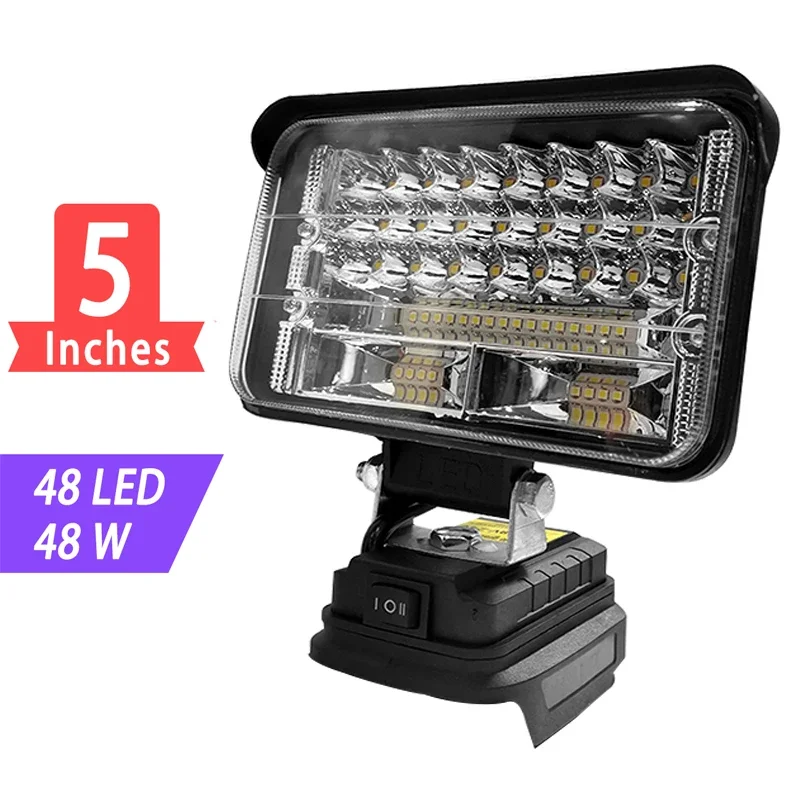 3/4/5/8Inch Led Light Portable Spotlights Cordless Outdoor Work Fishing Handheld Emergency Tool Light Fit 20v Makita Batteryt portable spotlight portable work lights emergency lights portable work light portable torch