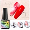 6Pcs/Set Watercolor Floral Print Clear Nail Blooming Gel Polish Kit Spring Colorful Semi Permanent Soak Off UV Art Gel Varnish 5