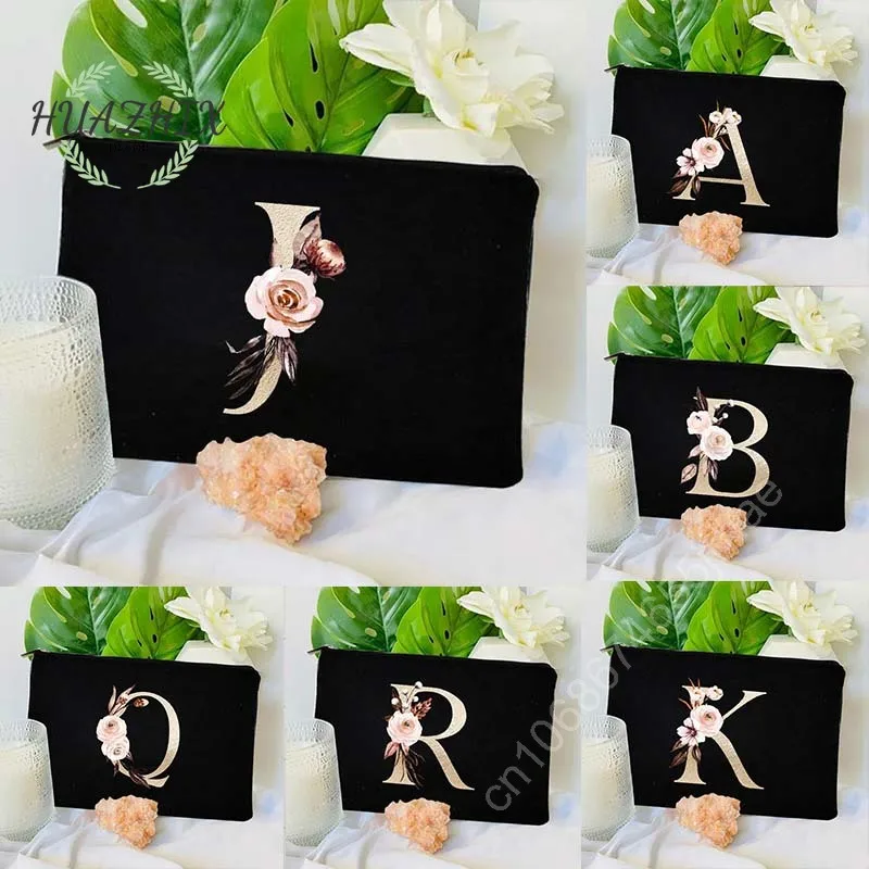 

Women Cosmetic Bag Bridesmaid MakeUp Case Beauty Toiletries Travel Organizer Wash Storage Pouch Wedding Party Bride Pencil Case