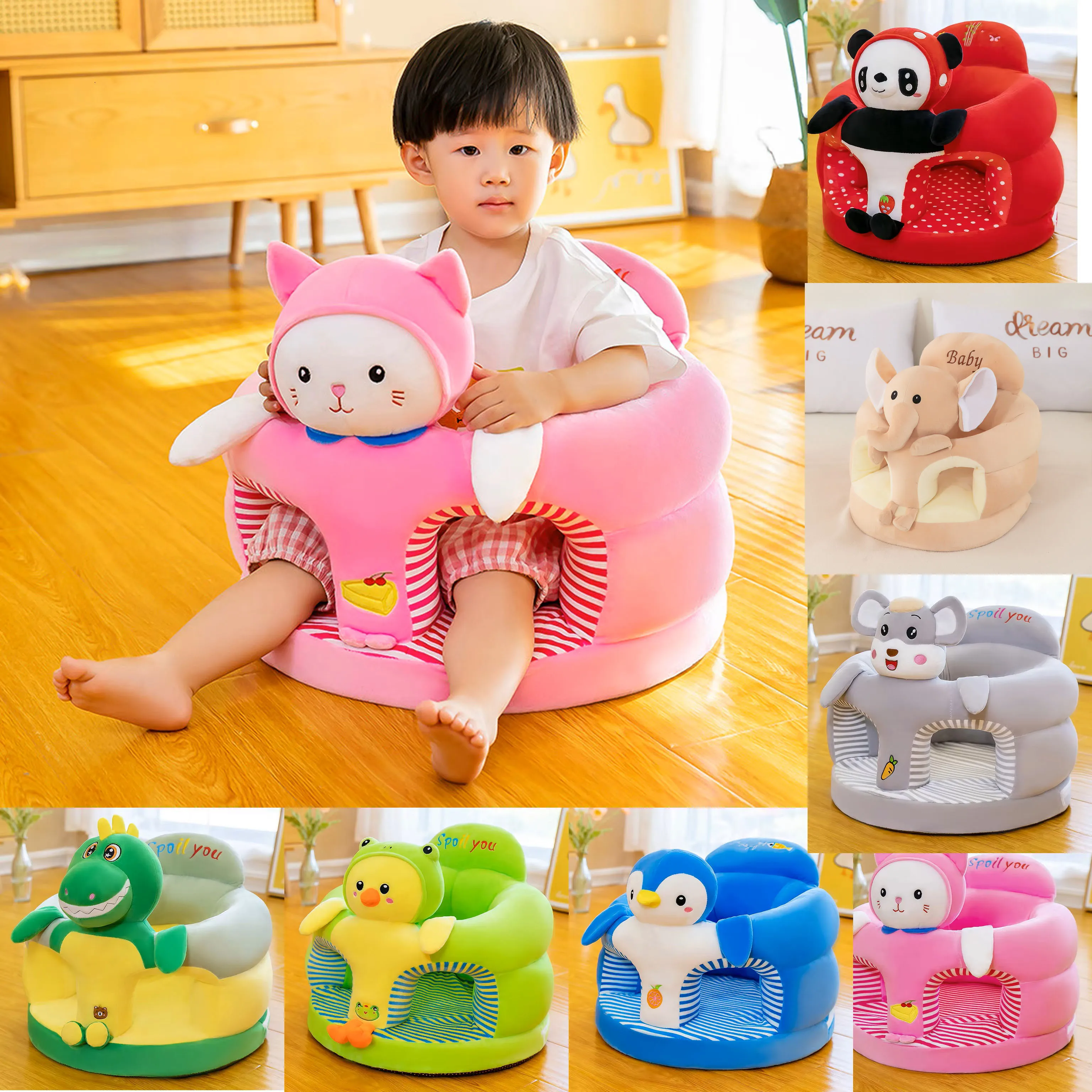 Baby Support Seat Baby Sofa Chair For Sitting Up Newborn Lounger Soft