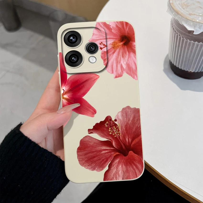 Elegant Floral Soft Silicone Lightweight Case