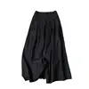 Loose High Waist Wide Leg Pants Elastic Comfortable Fit Nine Point Long Trousers for Women Spring Season Faion Trend
