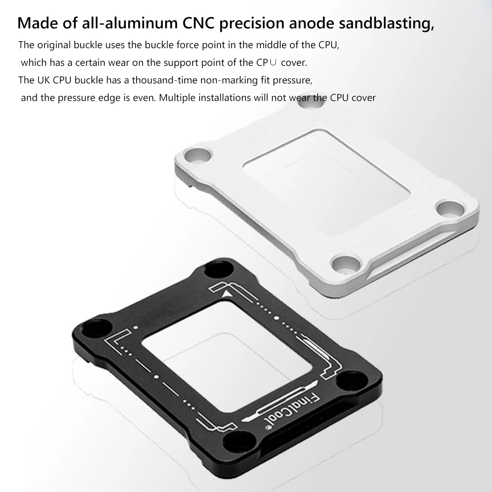 CPU Bending Correction Fixing Buckle for LGA1700-BCF Intel Gen 12 LGA1700 CPU Bending Correction Frame Bracket Fixing Backplane